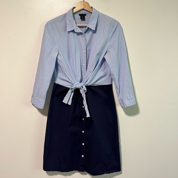 Tahari Striped Shirt Dress (Size 6) - Picture 2 of 7